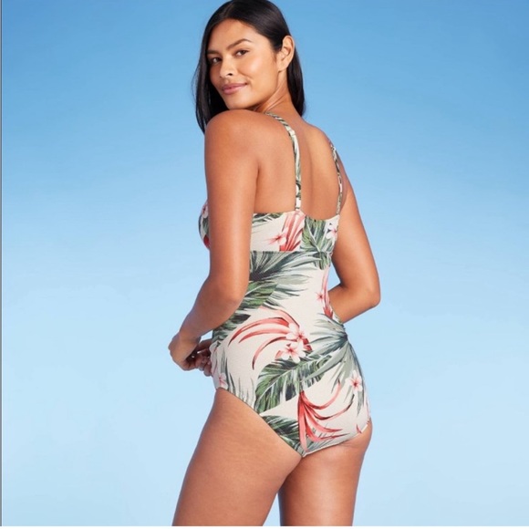 Kona Sol one piece key hole tropical swimsuit in great condition - Picture 2 of 4